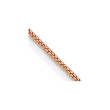 20" 14K Rose Gold .70mm Box Chain Necklace