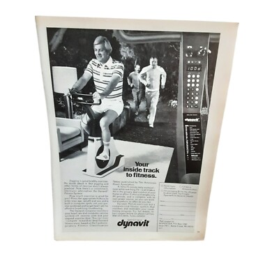 1978 Dynavit Inside Track To Fitness Original Print Ad Vintage