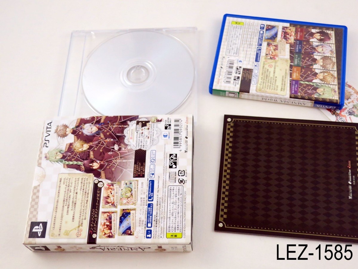 Amnesia World Limited Edition PS Vita LE Box psvita Japanese
