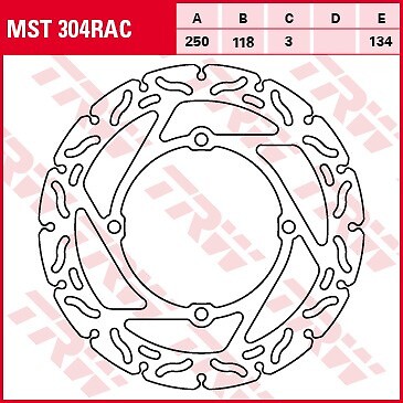 Disque de frein avant pour Suzuki RMZ 450 2005 usiné au laser haute résistance