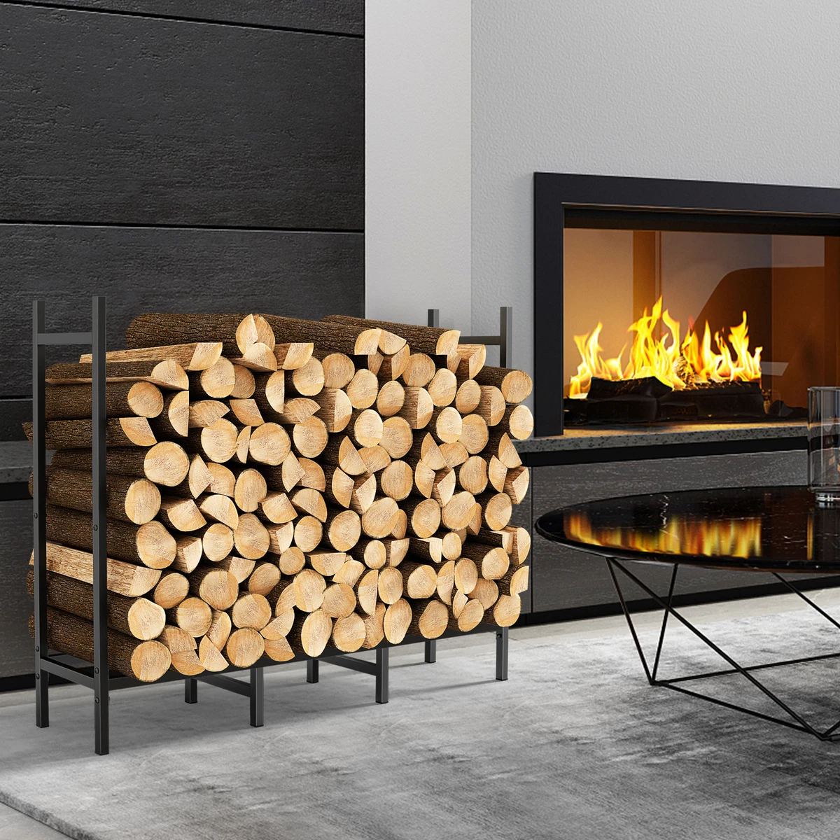 Indoor Firewood Rack Modern