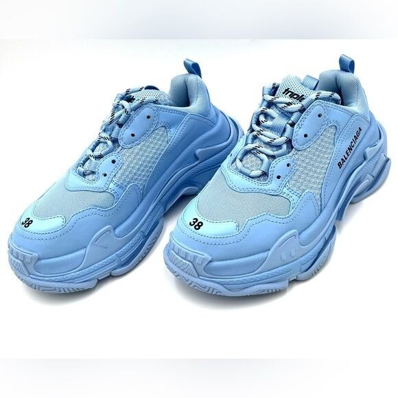 BALENCIAGA Triple S Sneakers Fabric and Mesh with Faux