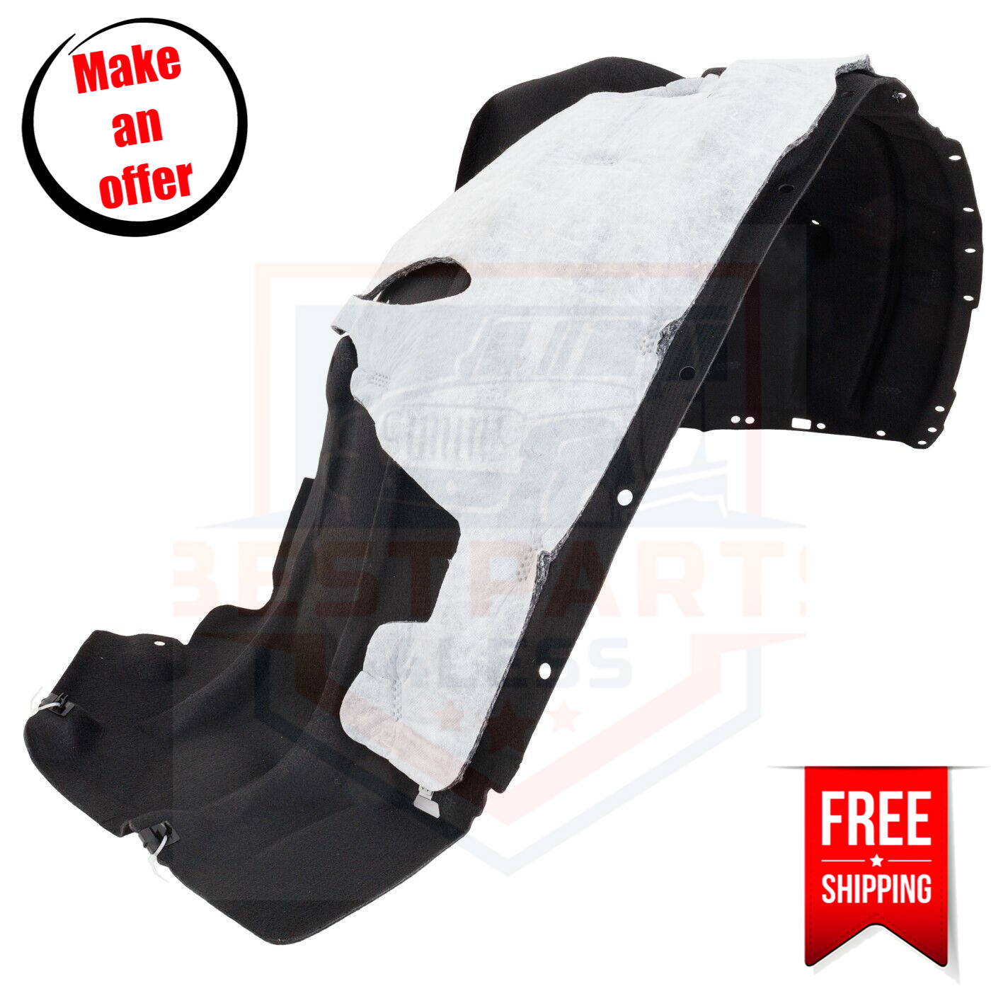 Front Fender Liner FO1249220C CAPA Right Side for 2021-2022 Ford Mustang Mach-E