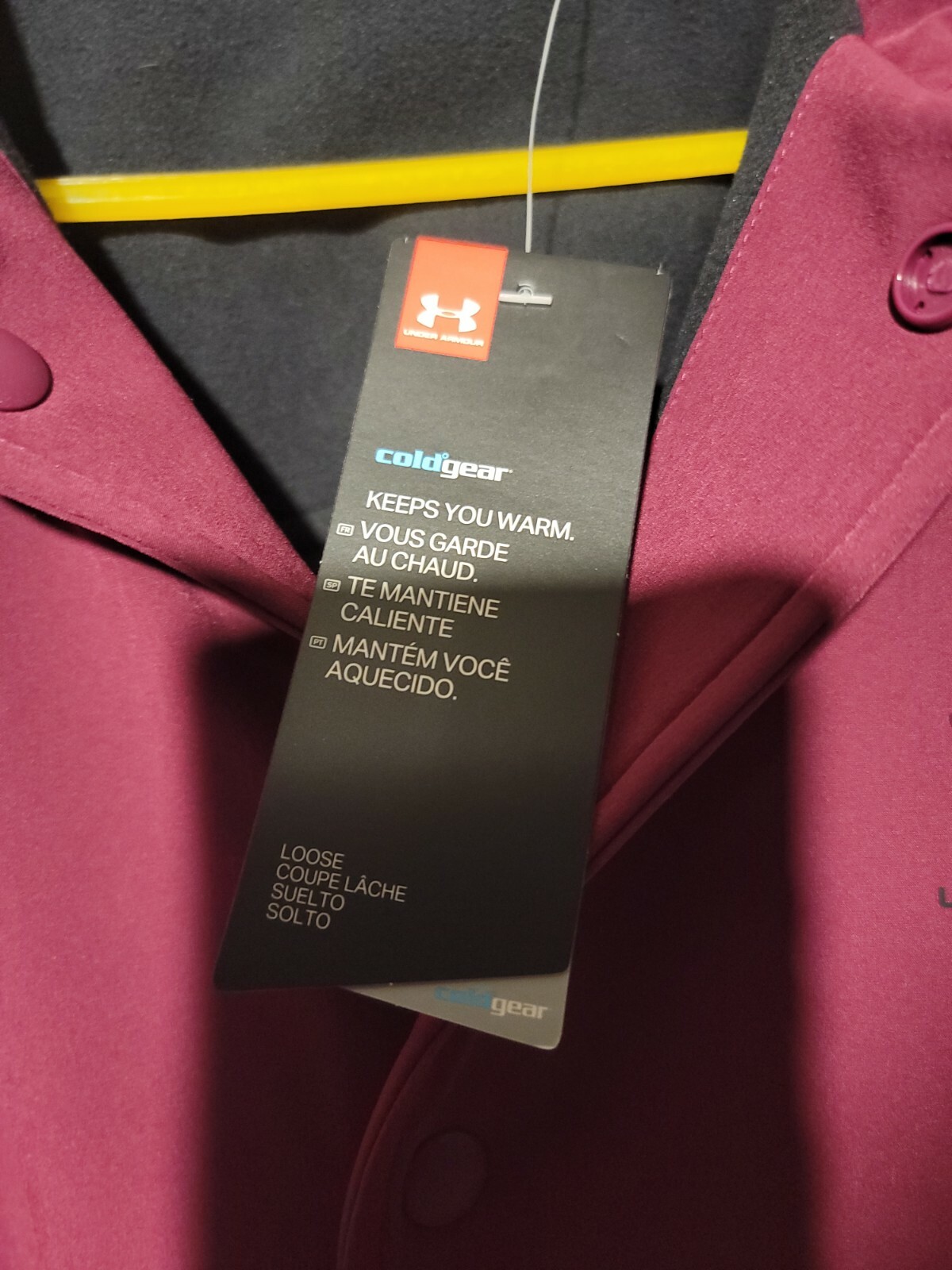 Under Armour Men's  Coaches Jacket 1357116-194 Waterproof Fleece Insulated  XL thumbnail 4