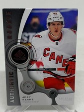 JOEY KEANE 21-22 SPGU AUTHENTIC ROOKIE RETRO /999 CAROLINA Hurricanes #R-43