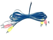 RCA Male Phono TV Audio Video Cable Lead RED WHITE YELLOW OFC Original