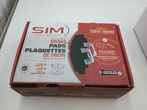 SIM SEMI METALLIC INTEGRALLY MOLDED BRAKE PAD SIM-746 FAST/FREE SHIP