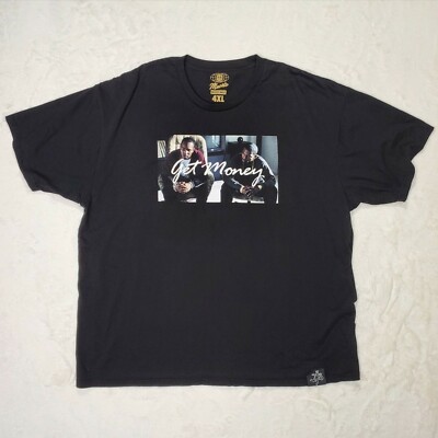HastaMuerte Get Money Paid In Full Black T-Shirt 4Xl NWOT Rico