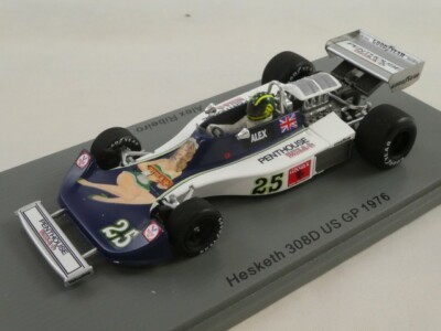 Spark Hesketh F1 308 D #25 Penthouse Alex Ribeiro USA GP 1976 1/43