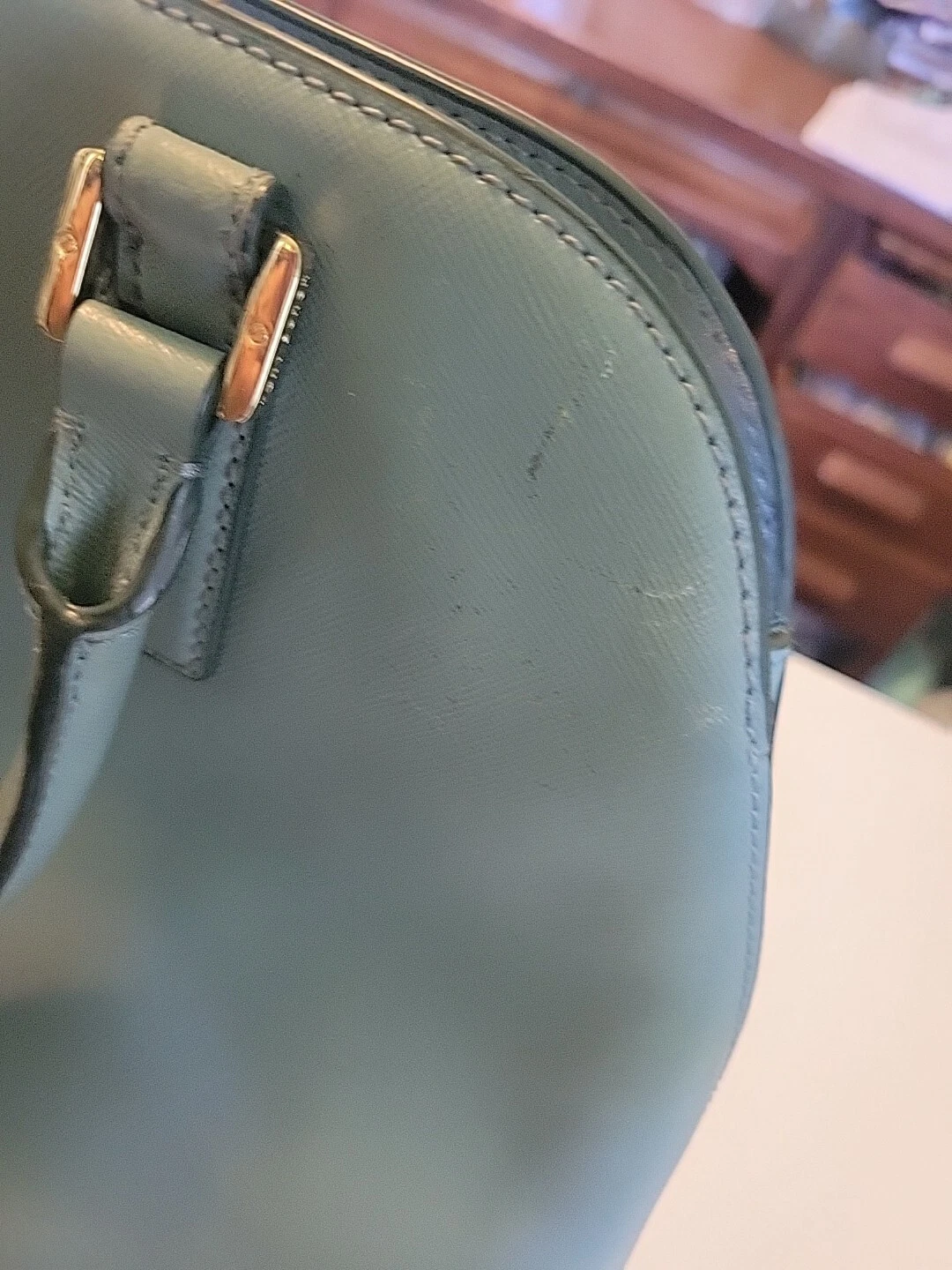 borsa a mano tory burch blu polvere chiaro borsetta