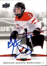 Meghan Agosta Signed 2014 Upper Deck Canada Women Card #68 Team Canada