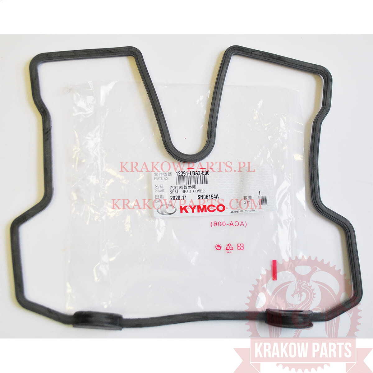 Valve cover gasket Kymco Xciting 500, MXU 500, UXV 500, original 12391-LBA2-E00