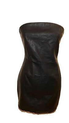 NWT MINKPINK Black Strapless Faux Leather Mini Dress Size Small | eBay NWT MINKPINK Black Strapless Faux Leather Mini Dress Size Small | eBay