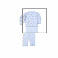 Kissy Kissy Dragon's Den Pant Set with Collar 9m Pima Cotton New with Tags