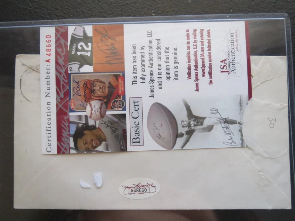 Lloyd Waner Autographed Pittsburgh Pirates Baseball HOF Signed Envelope JSA 1968 - Image 3 of 4