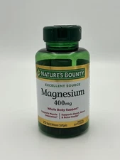 Nature’s Bounty Magnesium 400 Mg 75 Ct Rapid Release Softgel EXP 03/2026