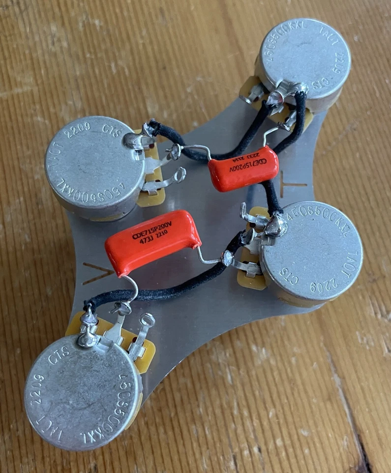 Gibson Les Paul Estilo Años 50 Cableado 500k CTS EJE LARGO Ollas .022/.047 Naranja Gota Foto 2 de 4