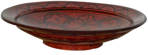 Moroccan Ceramic Plate Salad Pasta Bowl Serving Handmade Wall Hanging 12" Large - Picture 3 of 4