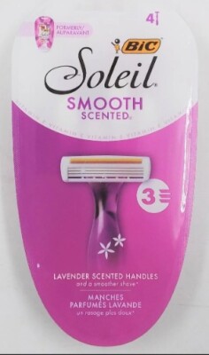 Lot of 1 BIC SOLEIL Smooth Scented Flexible 3 Blade Razors 4 Pack 