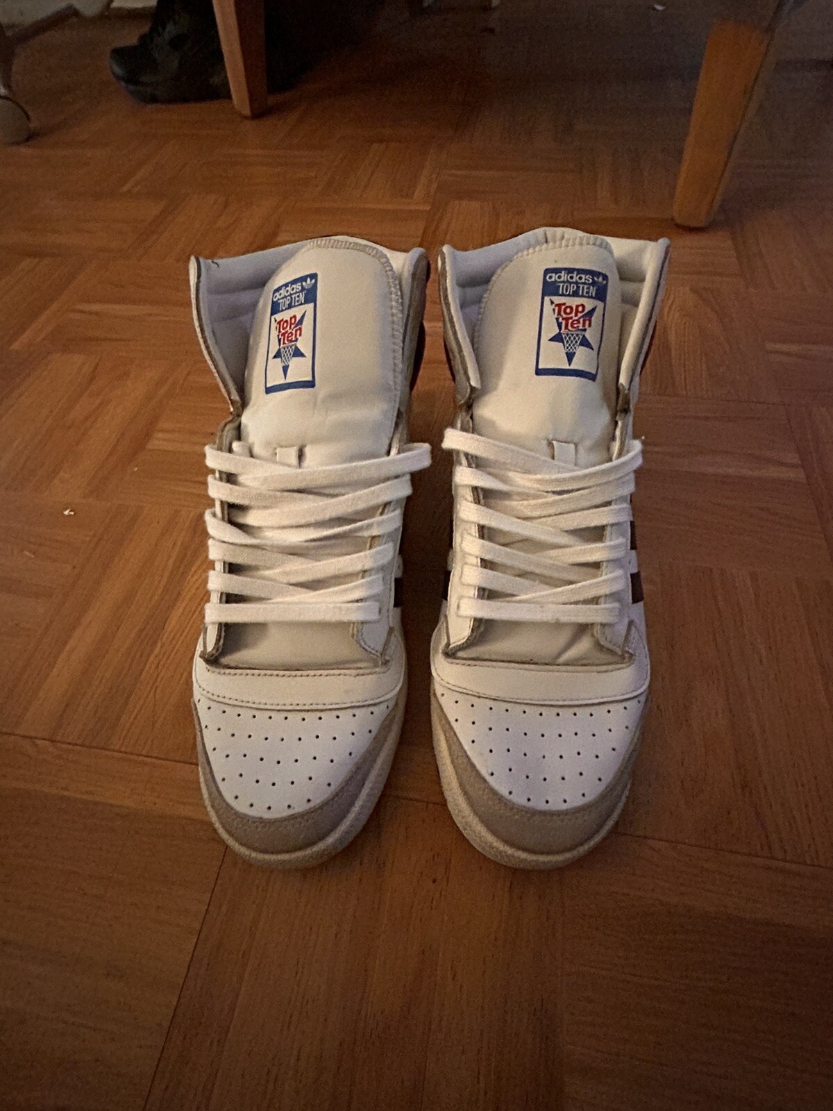 adidas Top Ten HI 40th Anniversary Mens Trainers Whit… Gem