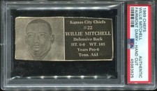 1969 Fairmont Dairy Chiefs Willie Mitchell PSA AUTHENTIC Kansas City