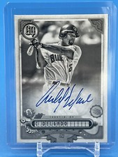 2022 Topps Gypsy Queen Black & White Carlos Delgado On Card Blue AUTO /50 GQA-CD