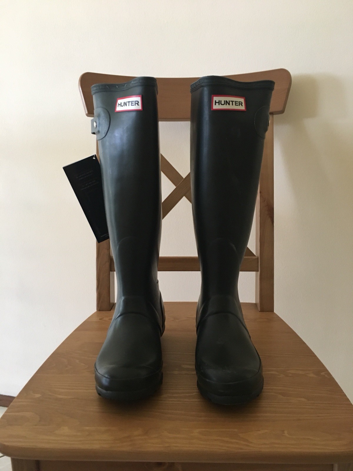 dark olive hunter boots