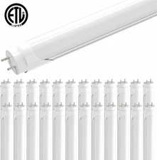 T8 4FT LED Shop Light Bulbs 28W G13 4 Foot F40T12 LED Tube Lights 5000K Frosted