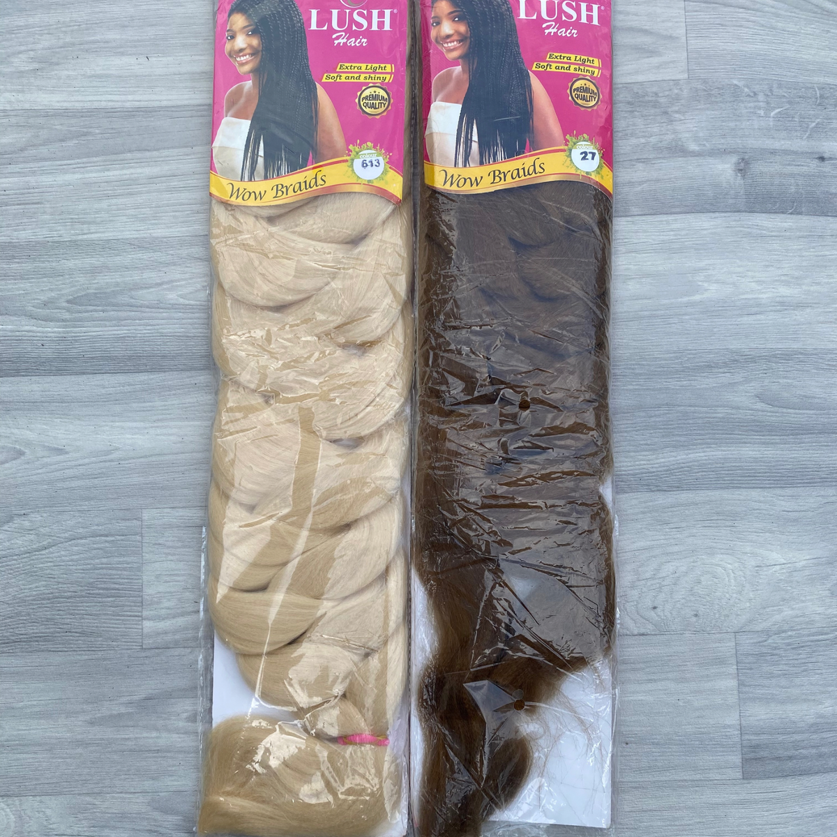 2 PACKS Lush Hair Wow Braiding Extension Jumbo Pack 230g, 82
