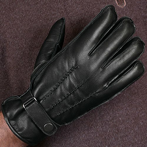 Men Cold Weather Dress Gloves Genuine Leather Driving eBay