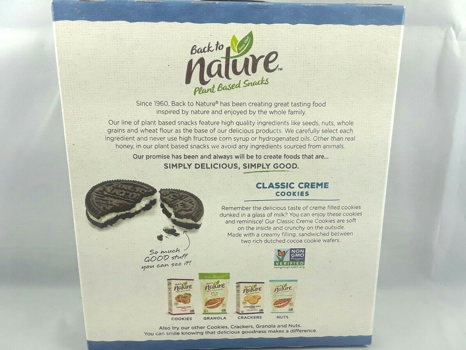 Back To Nature Classic Creme Sandwich Cookie 12 Ounce 6 Per Case For Sale Online Ebay