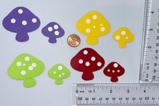   MUSHROOMS cardstock paper die cut embellishment scrapbook card making
