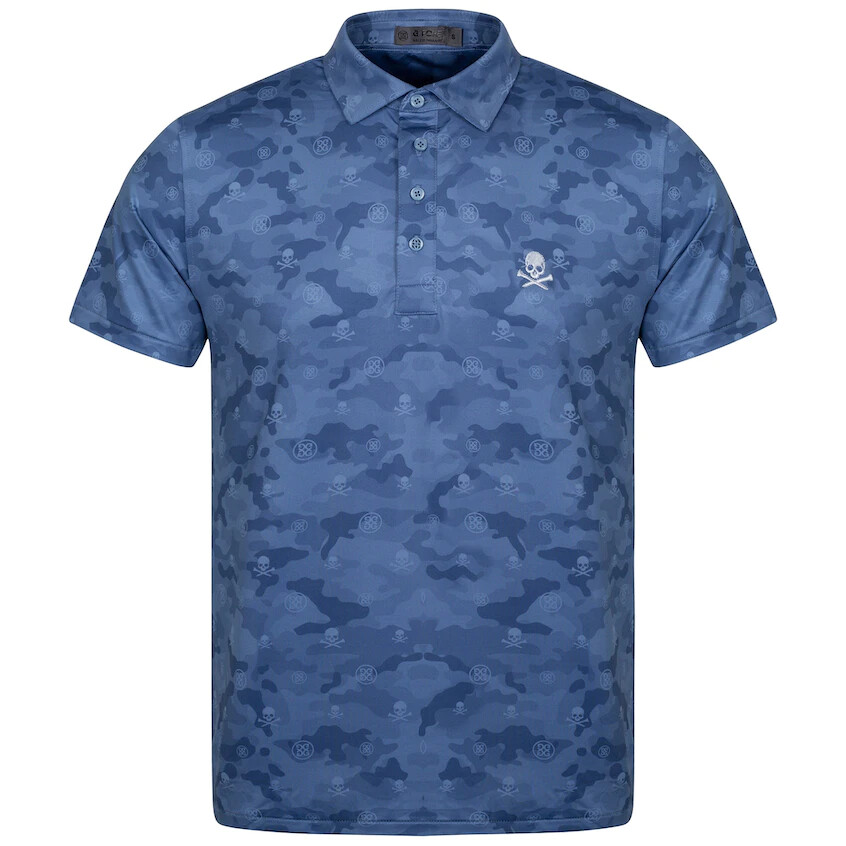 Polo estampado G/Fore para hombre con calavera y camisetas Icon Camo: Colony ...