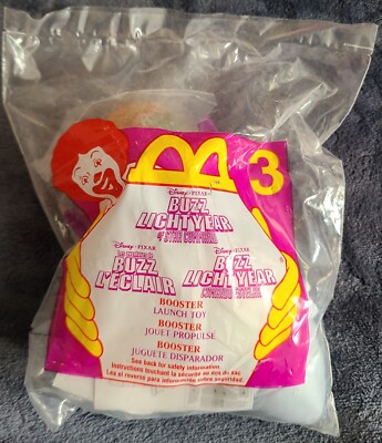 2001 BOOSTER LAUNCH TOY McDonald's Disney Buzz Lightyear of Star Command MIP #3