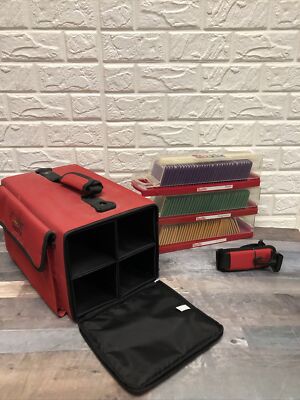 Lot of Sizzix Sizzlits With Carrying Case Bounce + Script Letters & Playground
