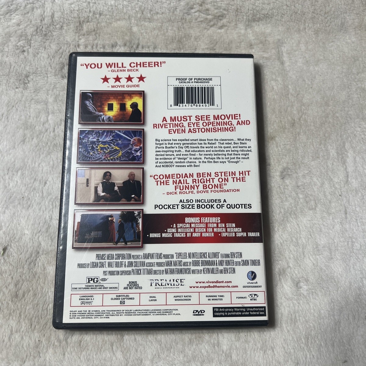 Expelled: No Intelligence Allowed (DVD, 2008) 883476004921| eBay