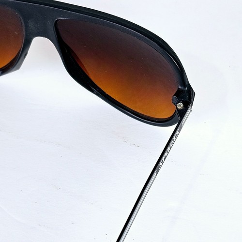 Vintage 1970's Sports Sporty Amber Lens Sunglasses - Picture 6 of 10