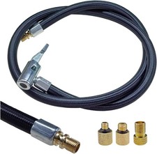 Car Tire Inflator Hose Adapter, High-Pressure Air Compressor Hose, Lock-on Air C