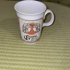 Dunoon Stoneware Zodiac Gemini Coffee Mug Made In Scotland