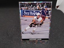 1992 SUPERSTAR HOCKEY HEROES JAROMIR JAGR PENGUINS INSERT RARE NM