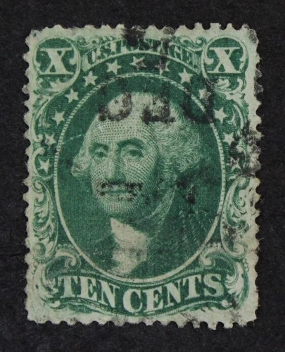 CKStamps: US Stamps Collection Scott#32 10c Washington Used Lightly Crease