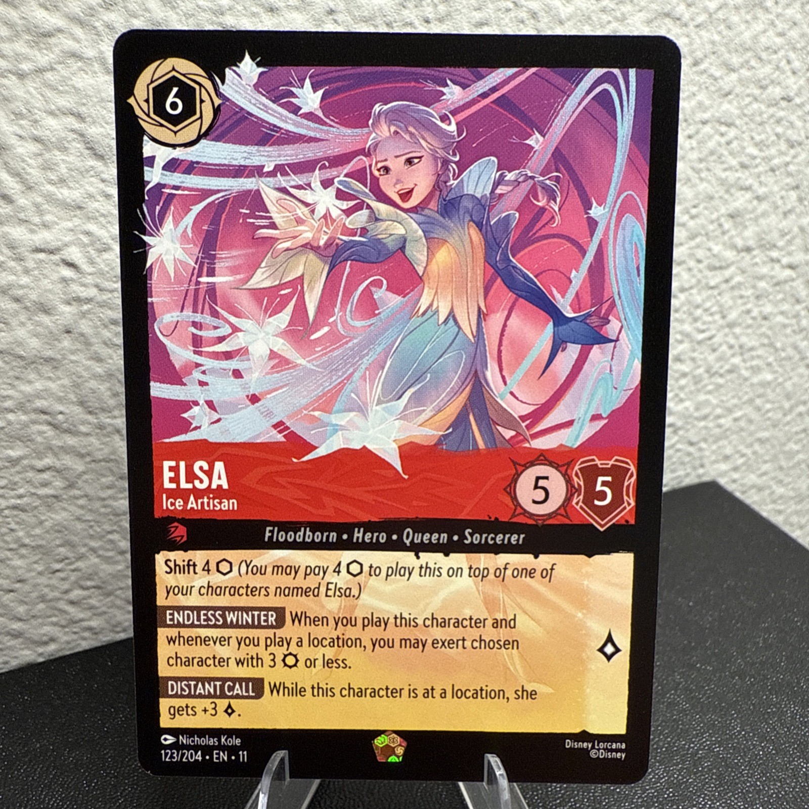 Disney Lorcana Winterspell Elsa Ice Artisan 123/204 Legendary Mint