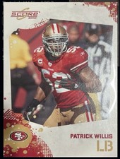 Score 2010 Patrick Willis LB San Francisco 49ers Football Trading Card #253