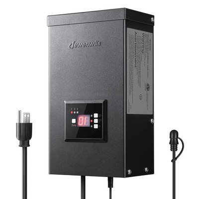 DEWENWILS 300W Low Voltage Transformer 3 Independent Control Outputs HOSL05E