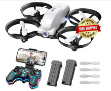 Drone con cámara HD video FPV en vivo con WiFi y giro de 360° para principiantes