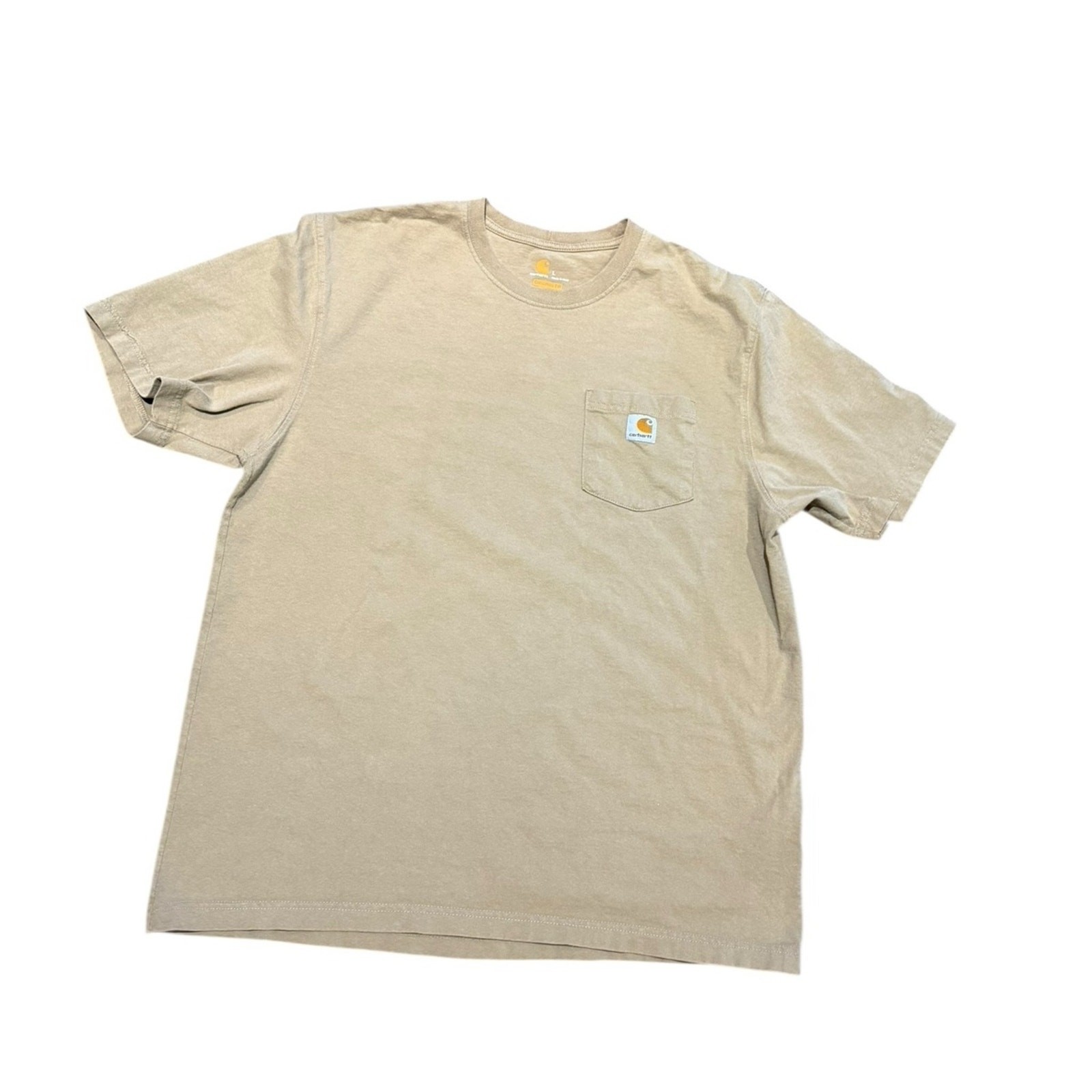 Carhartt Original Fit Mens Large Tan Short Sleeve T-Shirt