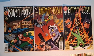 BATMAN & ROBIN ADVENTURES #1, 2, 3 Lot of 3 1995 DC Comics Harley Joker Riddler