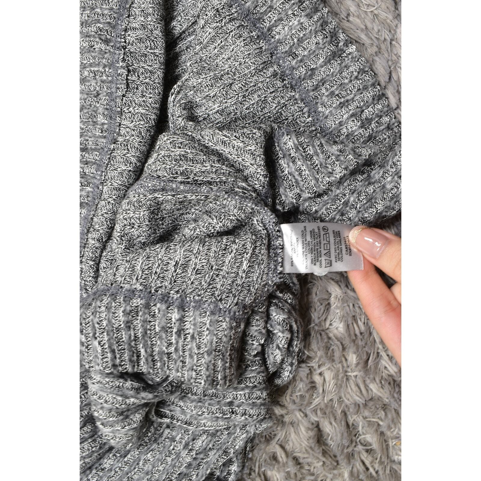 Loft Gray Solid Turtleneck Pullover Sweater Size … - image 4