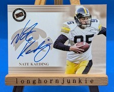 2004 Press Pass Autographs Bronze Nate  Kaeding RC rookie card Chargers Iowa. rookie card picture