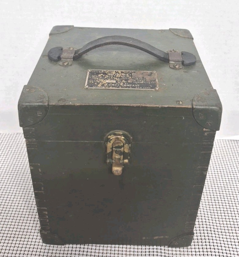 Vintage WWII Signal Corps BX-8 Radio Tube Box SN 1399 Order #20468-PHILA-42
